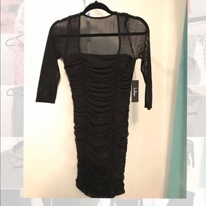 Fitted black dress. Lulus. small NWT